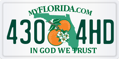 FL license plate 4304HD