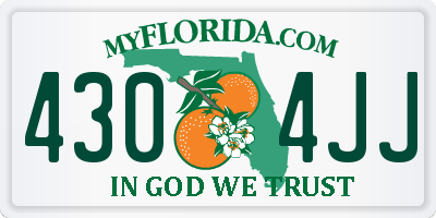 FL license plate 4304JJ