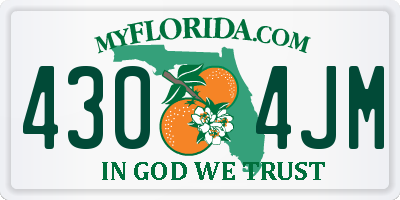 FL license plate 4304JM