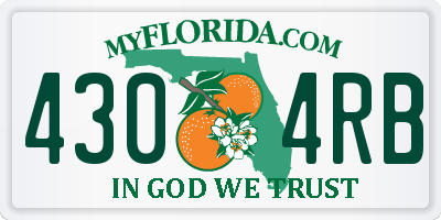 FL license plate 4304RB