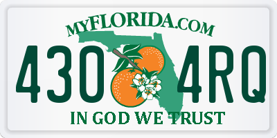 FL license plate 4304RQ