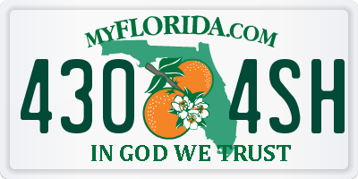 FL license plate 4304SH