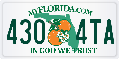 FL license plate 4304TA