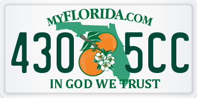 FL license plate 4305CC