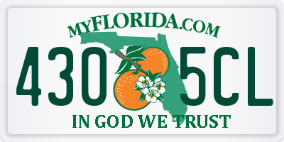 FL license plate 4305CL