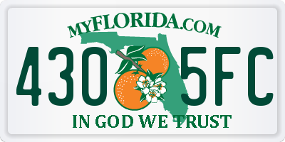 FL license plate 4305FC