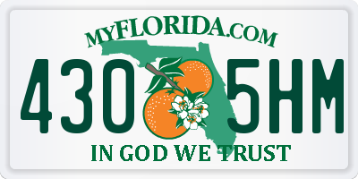 FL license plate 4305HM