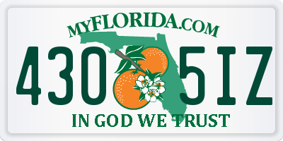 FL license plate 4305IZ
