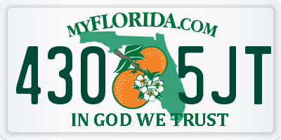 FL license plate 4305JT