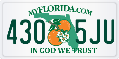 FL license plate 4305JU