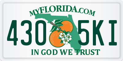FL license plate 4305KI