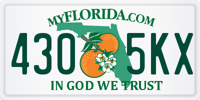 FL license plate 4305KX