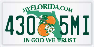 FL license plate 4305MI
