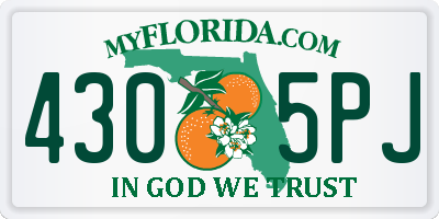 FL license plate 4305PJ