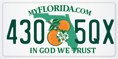 FL license plate 4305QX