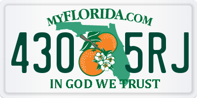 FL license plate 4305RJ