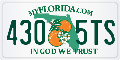 FL license plate 4305TS