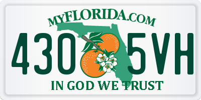 FL license plate 4305VH