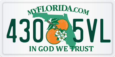 FL license plate 4305VL