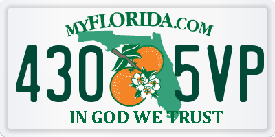 FL license plate 4305VP