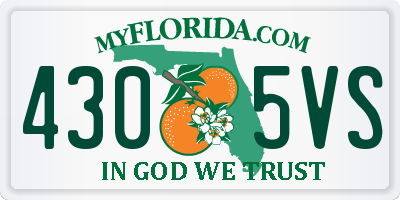 FL license plate 4305VS