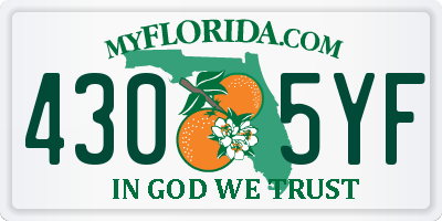 FL license plate 4305YF