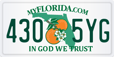 FL license plate 4305YG