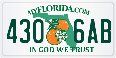 FL license plate 4306AB