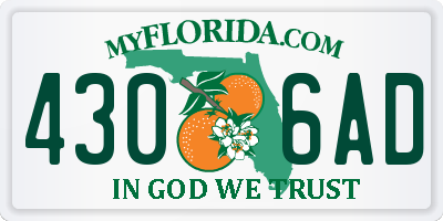 FL license plate 4306AD