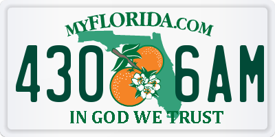 FL license plate 4306AM