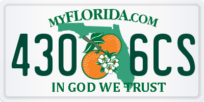 FL license plate 4306CS