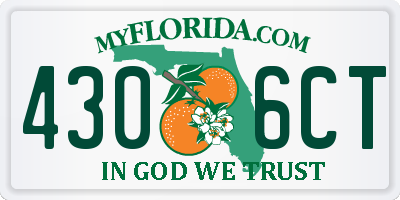 FL license plate 4306CT