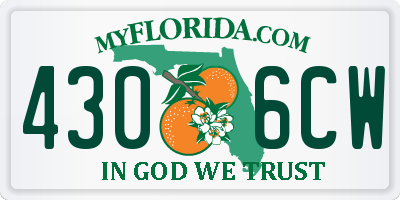 FL license plate 4306CW