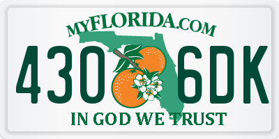 FL license plate 4306DK
