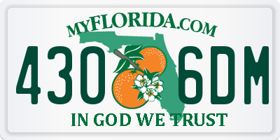 FL license plate 4306DM
