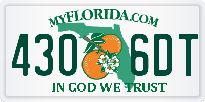FL license plate 4306DT