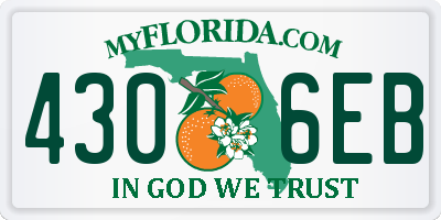 FL license plate 4306EB