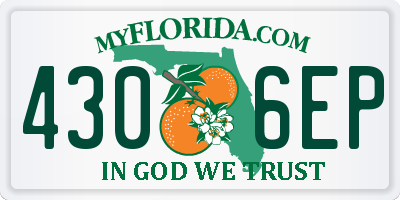 FL license plate 4306EP