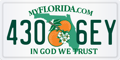 FL license plate 4306EY