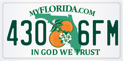 FL license plate 4306FM