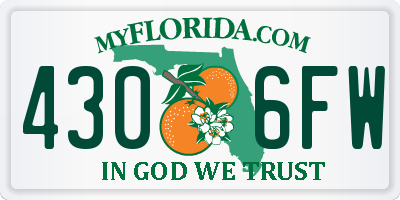 FL license plate 4306FW