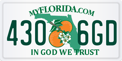FL license plate 4306GD