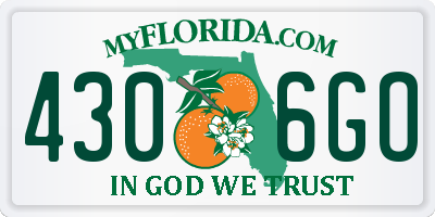 FL license plate 4306GO