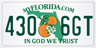 FL license plate 4306GT