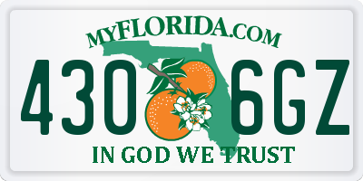 FL license plate 4306GZ