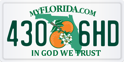 FL license plate 4306HD