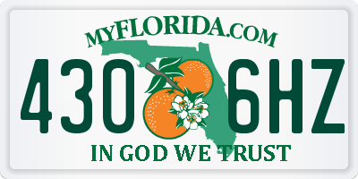 FL license plate 4306HZ