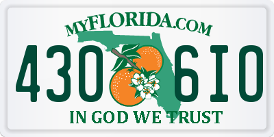 FL license plate 4306IO