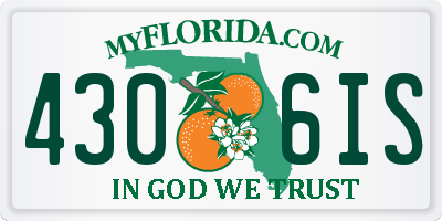 FL license plate 4306IS