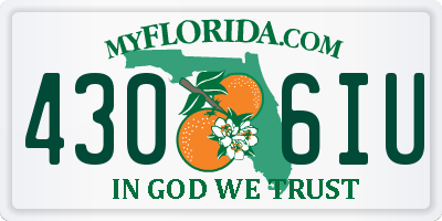FL license plate 4306IU